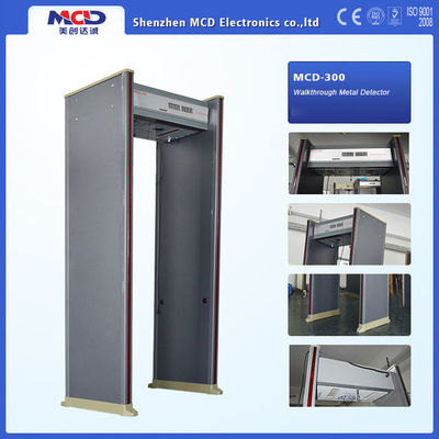 Yüksek Hassasiyetli 35W Walkthrough Gate Metal Dedektörü 6 Algılama Bölgesi